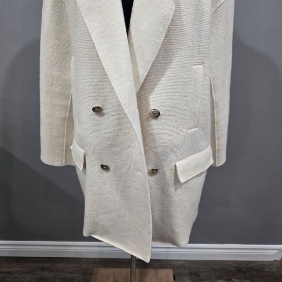 🐢 Zara Light Weight Wool Blend Oversized Jacket/Blazer - Picture 11 of 15